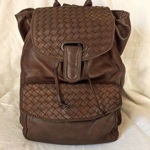 90s Vintage Bottega Veneta Backpack